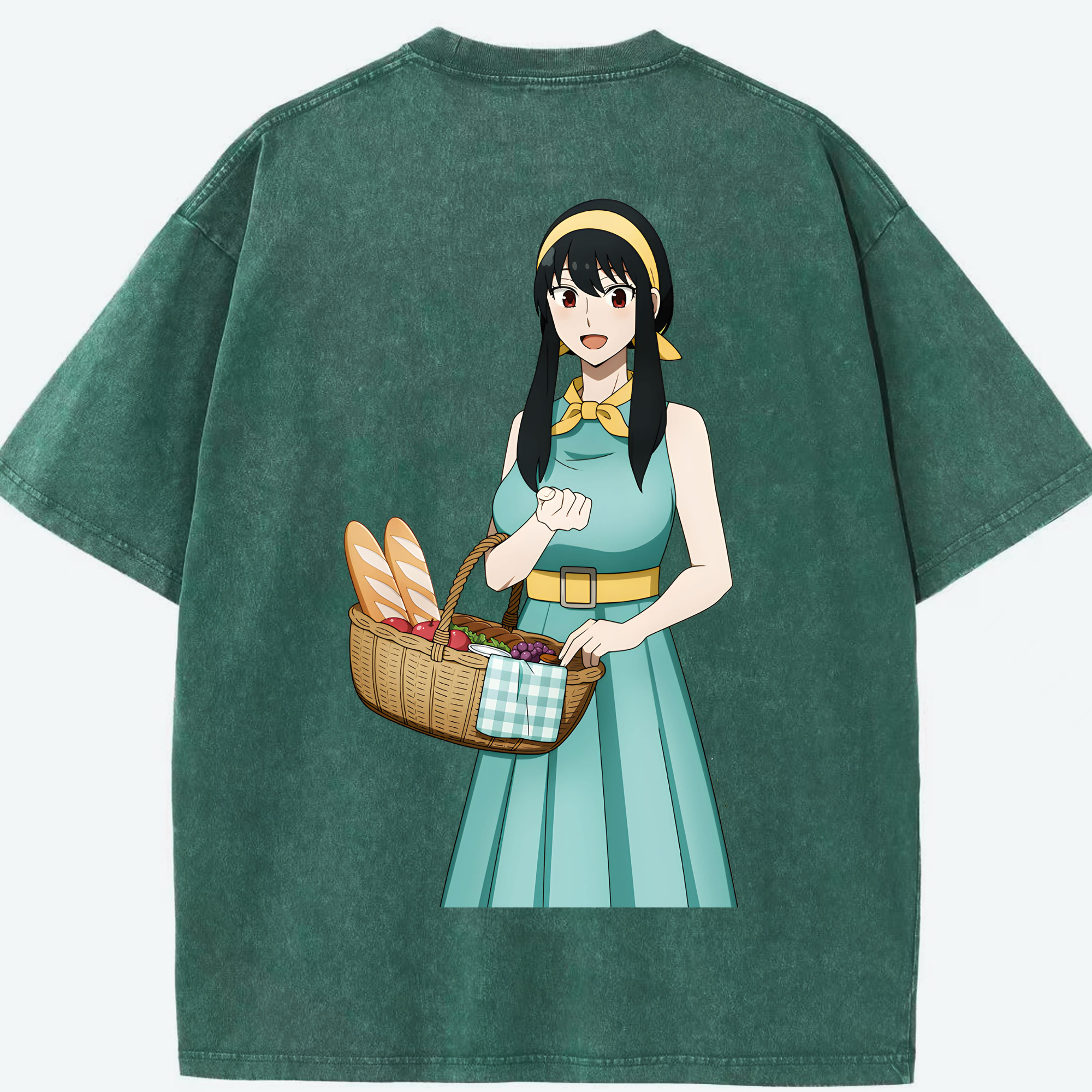 （画像用） SPY×FAMILY间谍家家酒 綿100% ヴィンテージ風 半袖Tシャツ（背面プリント）